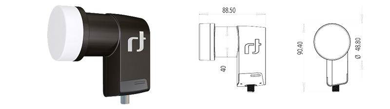 Конвертер SINGLE Inverto Premium IDLB-SINL40