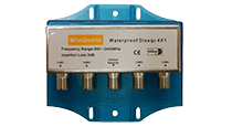 Коммутатор DiSEqC 2.0 4x1 WinQuest Waterprof в кожухе