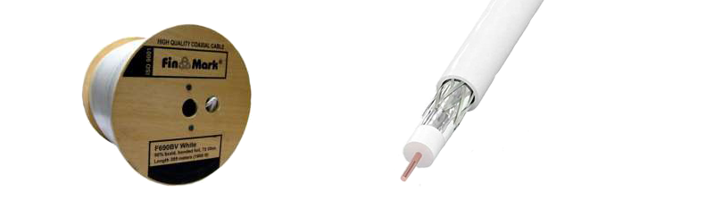 TV кабель 75 0м FinMark 660 white (305 м)